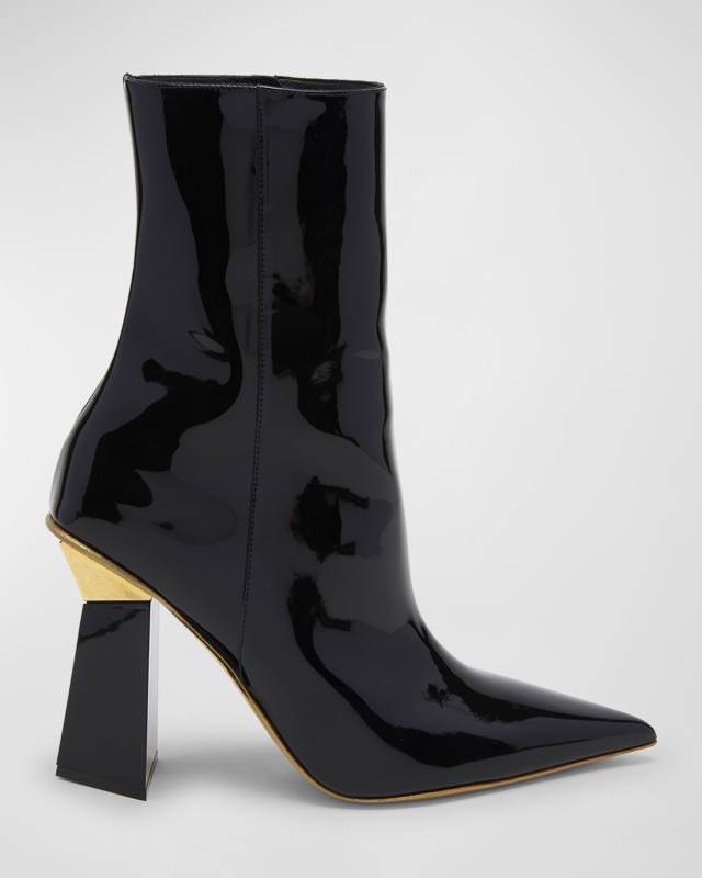 Hyper Roman Stud Solo Patent Booties